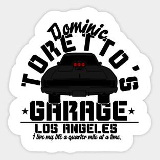 Toretto's garage Sticker